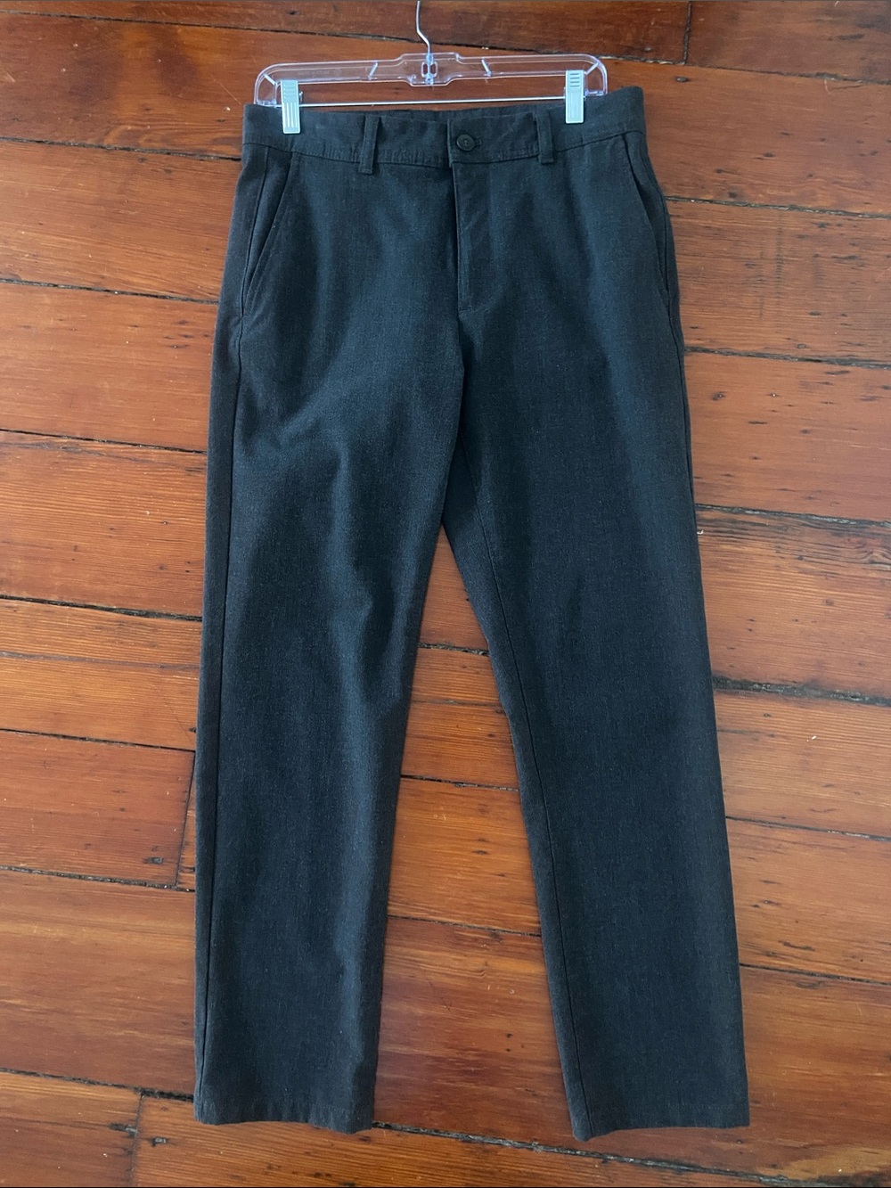 Zara Men's Black Straight-Leg Dress Pants